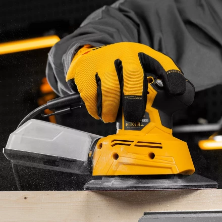 Треугольник абразивный на ворc. подложке под &quot;липучку&quot;, перф., P 320, 150х150х100 мм, 5 шт. Denzel 738677 купить в Ноябрьске