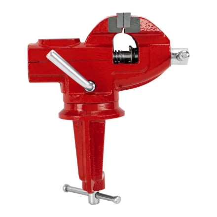 Тиски слесарные MTX 50 мм настольные поворотные c наковальней 18675 купить в Ноябрьске