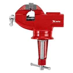 Тиски слесарные MTX 50 мм настольные поворотные c наковальней 18675