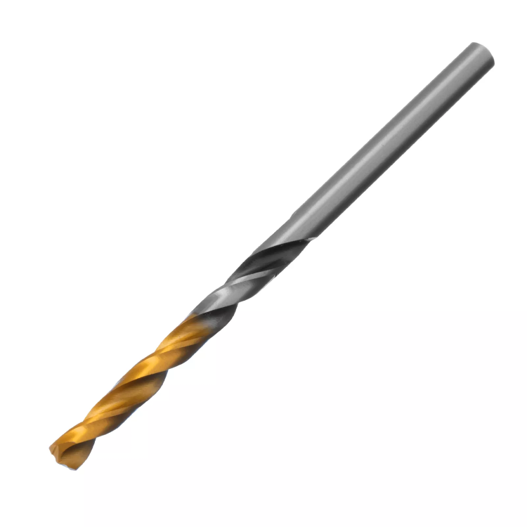 Сверло спиральное по металлу Denzel 4 x 75мм, Р6М5, Golden Tip, многогранная заточка 718272 купить в Ноябрьске