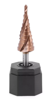 Ступенчатое сверло MESSER HSS CO  4-22х10 с кобальтовым покрытием и тремя спиральными канавками. купить в Ноябрьске