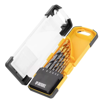 Набор сверл по металлу Denzel, 2-8мм, Р6М5К8-TiN, Golden Tip, 6 шт 723004 купить в Ноябрьске