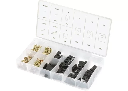 Набор саморезов и подушек саморезы D х L: 3х8, 4х16, 5х12, 6х20 мм 170 предметов СИБРТЕХ 47608 купить в Ноябрьске