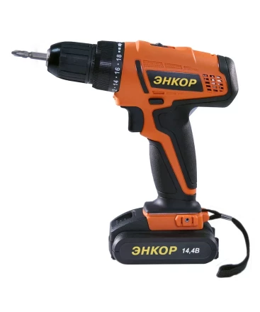 Шуруповерт акк ДША-2 14,4ЭР/10Л кейс Энкор 50024 купить в Ноябрьске