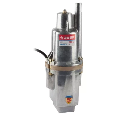 Насос ЗУБР &quot;Родничок&quot; вибрационный, погружной, для чистой воды, 1500 л/ч, напор 60 м, шнур 10 м, 225 Вт ЗНВП-300-10 купить в Ноябрьске