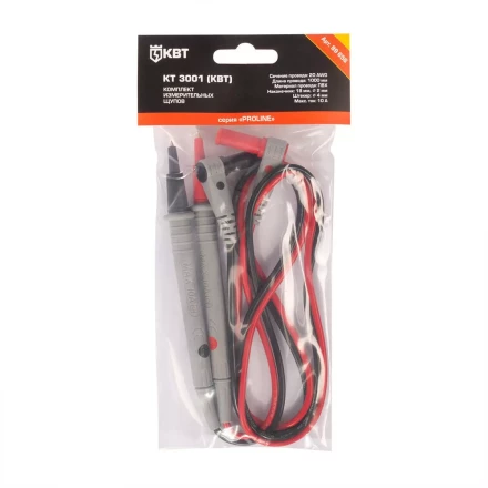 Комплект измерительных щупов КВТ КТ 3001 PROLINE 1000 мм, 20 AWG, 2 мм (89656) купить в Ноябрьске