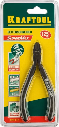 Бокорезы KRAFTOOL &quot;KarbMax&quot; с твердосплавными вставками, покрытие оксидированное с полировкой, 125мм 22018-5-13 купить в Ноябрьске