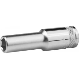 Торцовая головка KRAFTOOL &quot;INDUSTRIE QUALITAT&quot;, удлиненная, Cr-V, FLANK, хромосатинированная, 1/2&quot;, 11 мм 27807-11_z01