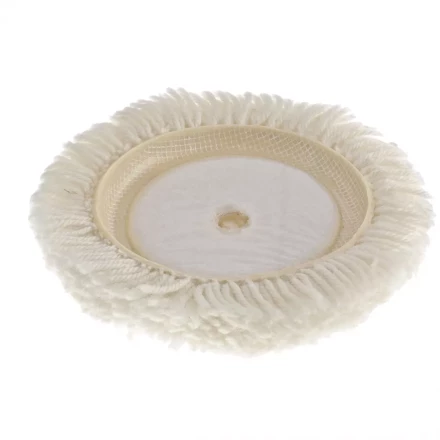 Насадка полировальная &quot;под липучку&quot; 125 мм плетеная шерстяная нить MATRIX 75957 купить в Ноябрьске