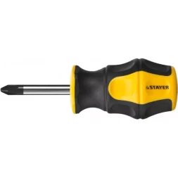 Отвертка STAYER "MASTER" "HERCULES", Сr-V, противоскользящая рукоятка, PH2x38мм 25052-38-2_z02