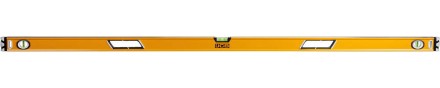 Уровень JCB коробчатый, 2 фрезерованные базовые поверхности, 3 ампулы, крашенный, с ручками, 0,5мм/м, 180см JBL006 купить в Ноябрьске