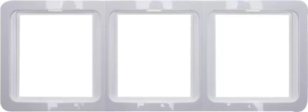 Панель СВЕТОЗАР &quot;ГАММА&quot; накладная, вертикальная, цвет светло-серый металлик, 2 гнезда SV-54147-SM купить в Ноябрьске