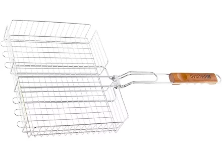 Решетка гриль 250х310х65 мм объемная хромированная PALISAD Camping 69554 купить в Ноябрьске