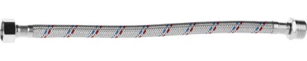Подводка гибкая STAYER для воды, оплетка из нержавеющей стали, г/ш 1/2&quot; - 0,3м 51015-G/S-030 купить в Ноябрьске