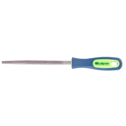 Напильник 150 мм трехгранный двухкомпонентная рукоятка №2 Сибртех 16024 купить в Ноябрьске