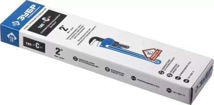 Ключ трубный разводной ЗУБР &quot;ПРОФЕССИОНАЛ&quot;, Сr-V, 350мм / 2&quot; 27339-2_z01 купить в Ноябрьске