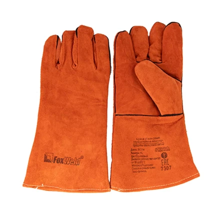 Краги спилковые термостойкие Мастер FOXWELD с печатью купить в Ноябрьске