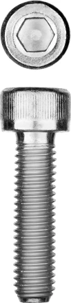 ЗУБР DIN 912, кл. пр. 8.8, М12 х 30 мм, цинк, 5 кг, винт с внутренним шестигранником, Профессионал (30318-12-030) купить в Ноябрьске
