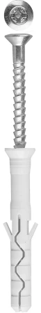 Дюбель-гвоздь ЗУБР &quot;ПРОФЕССИОНАЛ&quot; нейлоновый, потайный бортик, 8 x 80 мм, 50 шт 4-301375-08-080 купить в Ноябрьске