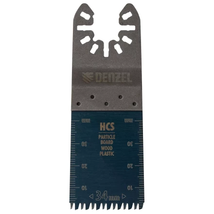 Насадка для МФИ режущая пазовая прямая, HCS, по дереву, ламинату 34 х 2.5 мм, крупный зуб Denzel 782315 купить в Ноябрьске