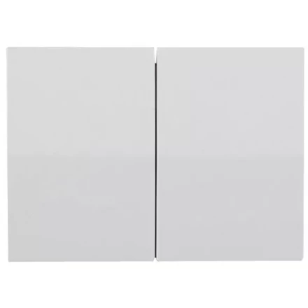 Выключатель СВЕТОЗАР &quot;ЭФФЕКТ&quot; двухклавишный, без вставки и рамки, цвет светло-серый металлик, 10A/~250B SV-54434-SM купить в Ноябрьске