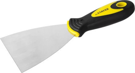 Шпатель STAYER &quot;MASTER&quot; нержавеющее профилированное полотно, 2к ручка, 100мм 10041-10 купить в Ноябрьске