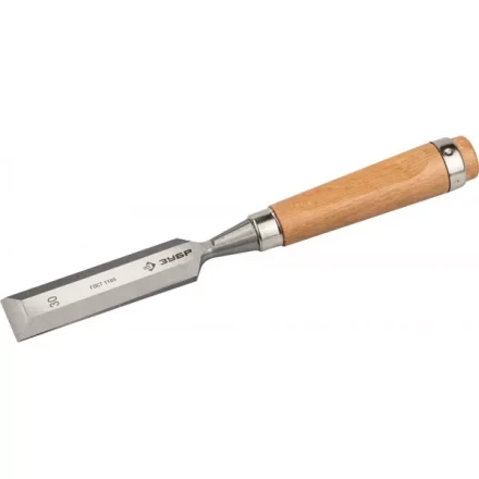 Стамеска-долото ЗУБР &quot;ЭКСПЕРТ&quot; с деревянной ручкой, хромованадиевая, 30мм 18096-30 купить в Ноябрьске