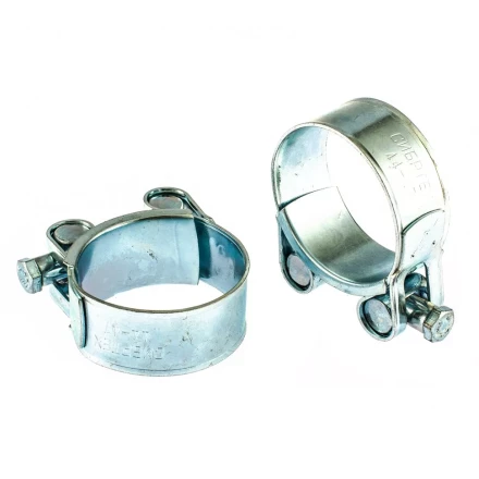 Хомуты металлические силовые 44-47 мм ширина 22 мм шарнирный W1 2 шт Сибртех 47537 купить в Ноябрьске