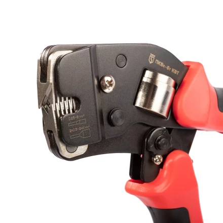 Пресс-клещи КВТ ПКВк-6т для опрессовки втулочных наконечников до 6 мм (102038) купить в Ноябрьске