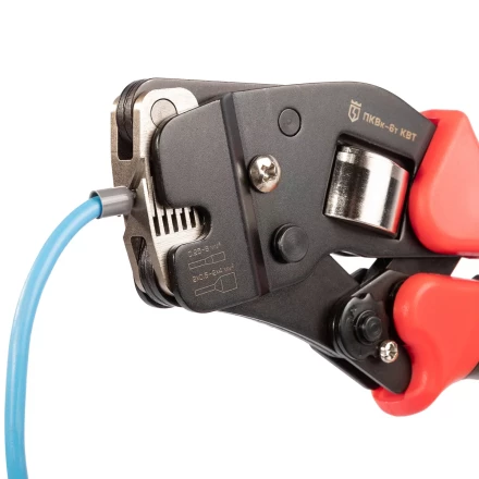 Пресс-клещи КВТ ПКВк-6т для опрессовки втулочных наконечников до 6 мм (102038) купить в Ноябрьске