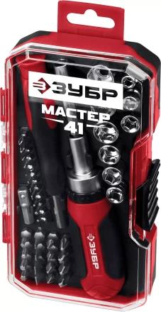 ЗУБР Мастер 41, 41 шт, набор: отвертка с насадками (25042) купить в Ноябрьске