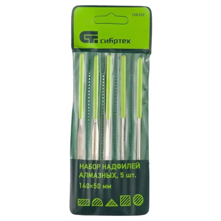 Набор надфилей алмазных 140х50х3 5 штук МТХ 158309 купить в Ноябрьске