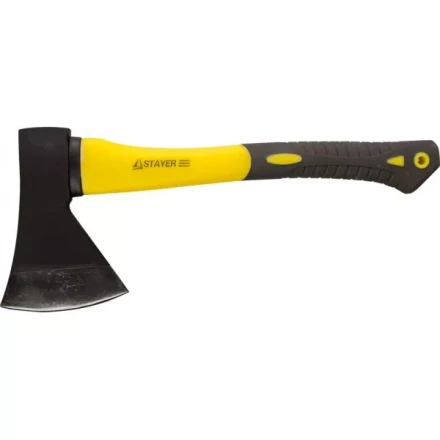 Топор STAYER кованый с двухкомпонентной стеклопластиковой рукояткой, 1,0кг 2062-10 купить в Ноябрьске