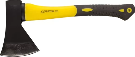Топор STAYER кованый с двухкомпонентной стеклопластиковой рукояткой, 1,0кг 2062-10 купить в Ноябрьске