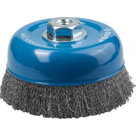 ЗУБР &quot;ПРОФЕССИОНАЛ&quot;. Щетка чашечная для УШМ, витая стальная проволока 0,3мм, 150ммхМ14 35261-150_z02 купить в Ноябрьске