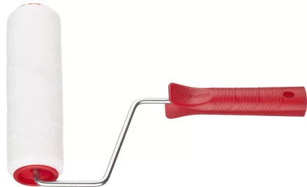 Валик ЗУБР &quot;МАСТЕР&quot; &quot;ВЕЛЮР-АКВА&quot;, полиэстер, для водорастворимых акриловых лаков, ворс 4мм, ручка 6мм, d=40/180мм 03537-18 купить в Ноябрьске