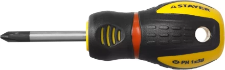 Отвертка STAYER &quot;PROFESSIONAL&quot; &quot;PROTech&quot;, двухкомп рукоятка, намагниченная, Cr-Mo, PH1x38мм 25132-1-38_z02 купить в Ноябрьске