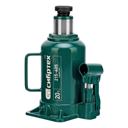 Домкрат гидравлический бутылочный Сибртех 50809, 20 т, 215-405 мм купить в Ноябрьске