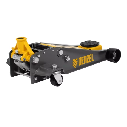 Домкрат гидравлический подкатной Denzel 51260, 3 т, 125-470 мм, быстрый подъем, проф. купить в Ноябрьске
