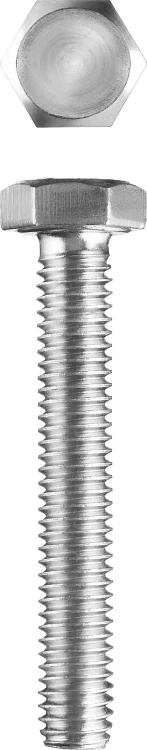 Болт ГОСТ 7798-70, M8 x 50 мм, 3 шт, кл. пр. 5.8, оцинкованный, ЗУБР 303086-08-050 купить в Ноябрьске