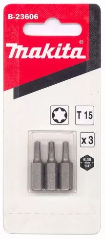 Биты Makita Тоrх Т15 25мм 3шт (B-23606) купить в Ноябрьске