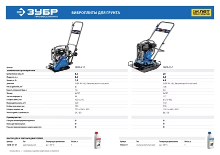 Виброплита бензиновая ЗВПБ-8.5 Г серия ПРОФЕССИОНАЛ купить в Ноябрьске