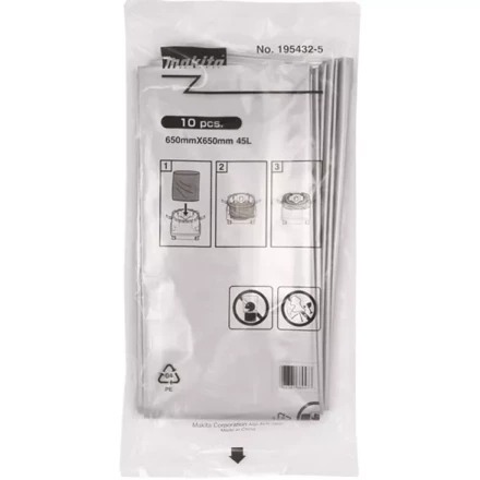 Мешок полиэтиленовый 45л. для DVC860L/DVC864L 10шт. , Makita 195432-5 купить в Ноябрьске