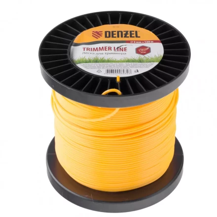 Леска для триммера звезда   3,0 мм 120 м на Din катушке Россия Denzel 96132 купить в Ноябрьске