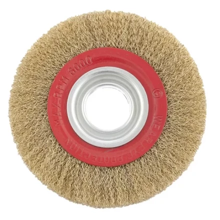Щетка для точила 150 мм посадка 32 мм плоская латунированная витая проволока MTX 74660 купить в Ноябрьске