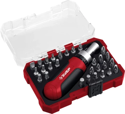 ЗУБР Мастер 29, 29 шт, набор: отвертка с насадками (25040) купить в Ноябрьске