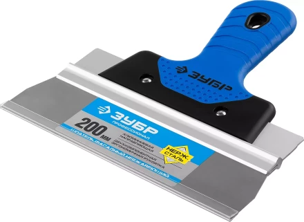 Шпатель ЗУБР &quot;ПРОФЕССИОНАЛ&quot; ФАСАДНЫЙ нержавеющий, 2к ручка. 200мм 10049-20_z03 купить в Ноябрьске