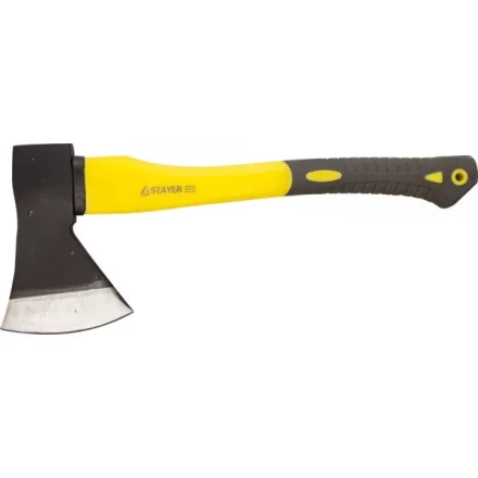 Топор STAYER кованый с двухкомпонентной стеклопластиковой рукояткой, 1,2кг 2062-12 купить в Ноябрьске