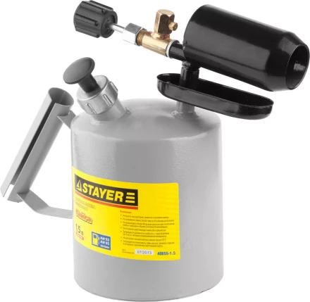Лампа STAYER "PROFI" паяльная, стальная, 1,5л 40655-1.5 купить в Ноябрьске