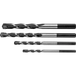 Набор ЗУБР Свёрла &quot;СУПЕР-6&quot; по бетону ударные, с шестигранным хвостовиком, 5-6-8-10 мм, 4шт 2916-H4